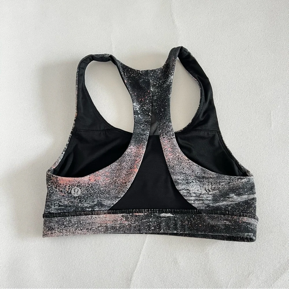 Lululemon Invigorate Bra Size 4 Azurite Poppy Coral Multi - Picture 2 of 7